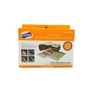 American Touristen 4-Piece Compression Travel Bag Set Airtight and Watertight